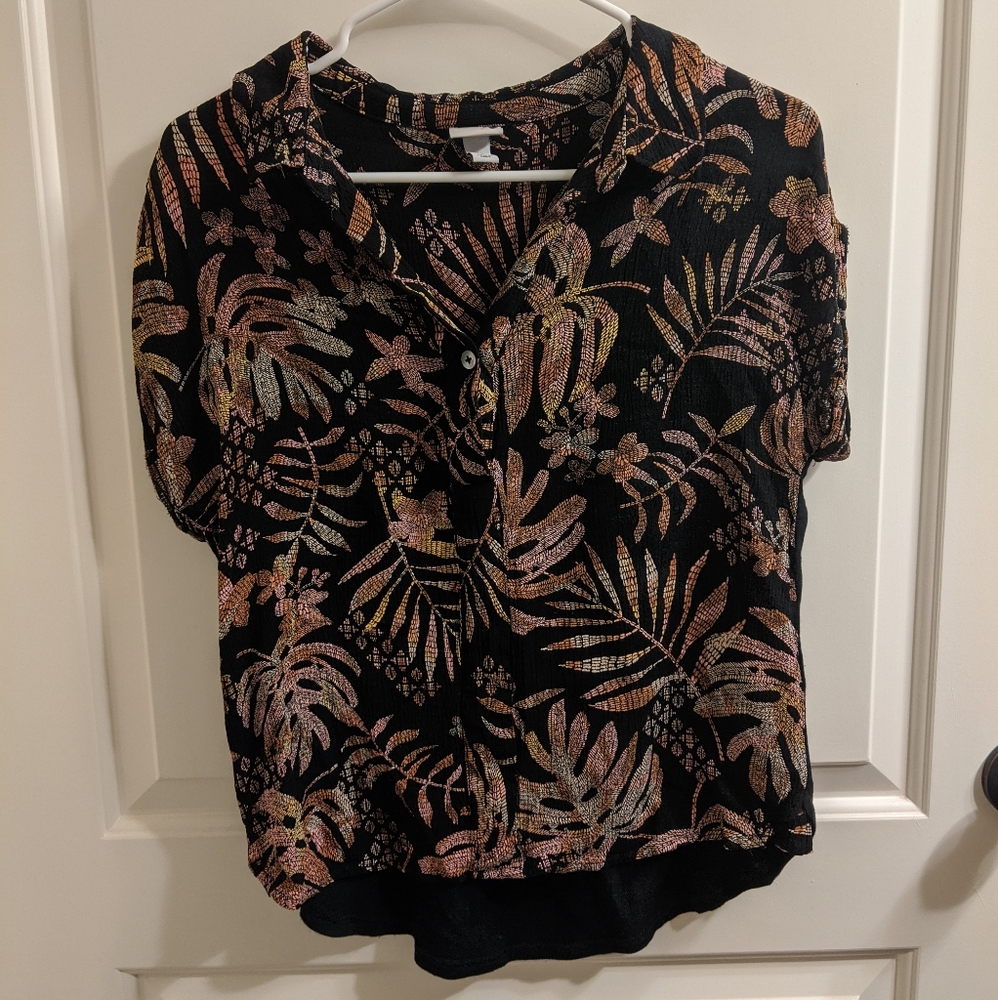Foliage design button down